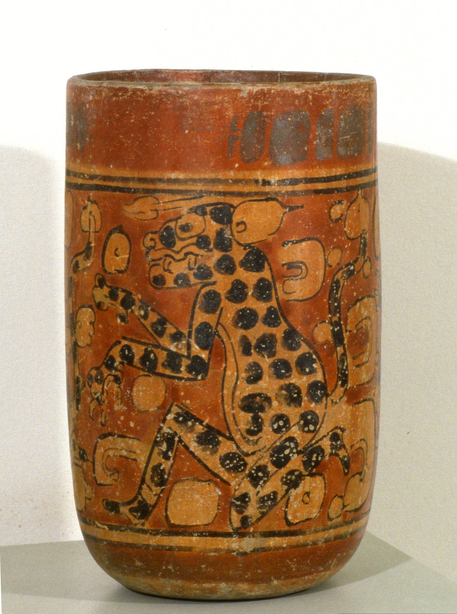 Vaso funerario da Mayan