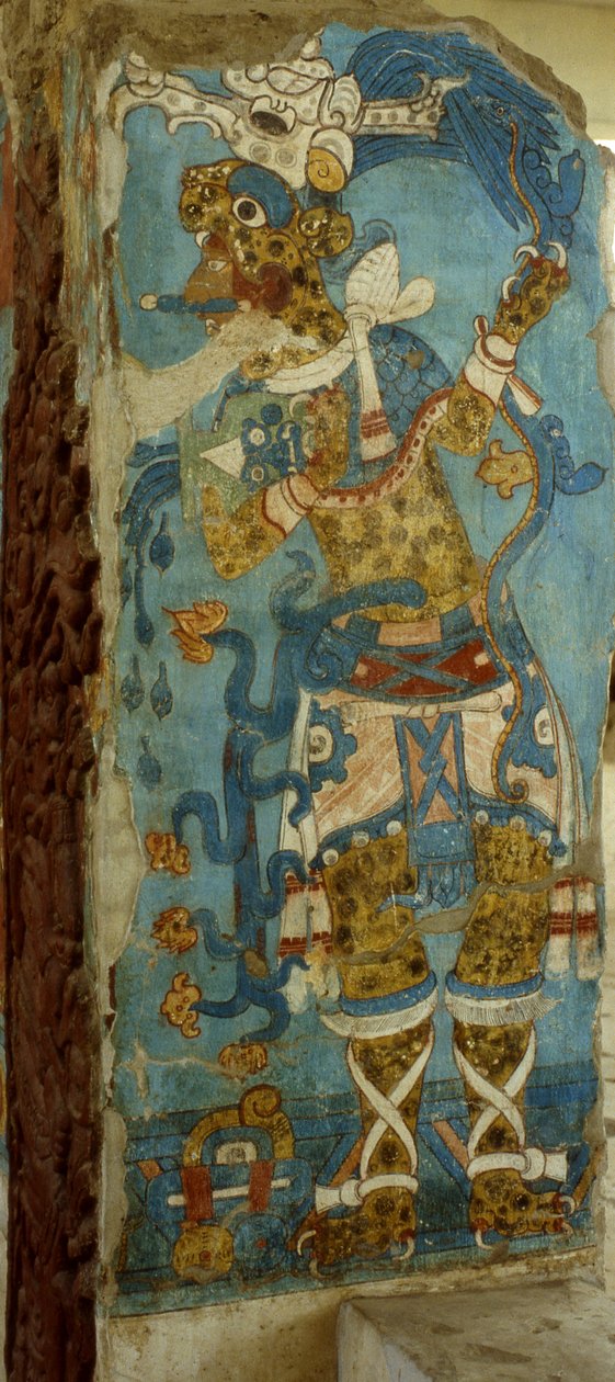 Signore messicano a Cacaxtla, periodo tardo classico da Mayan