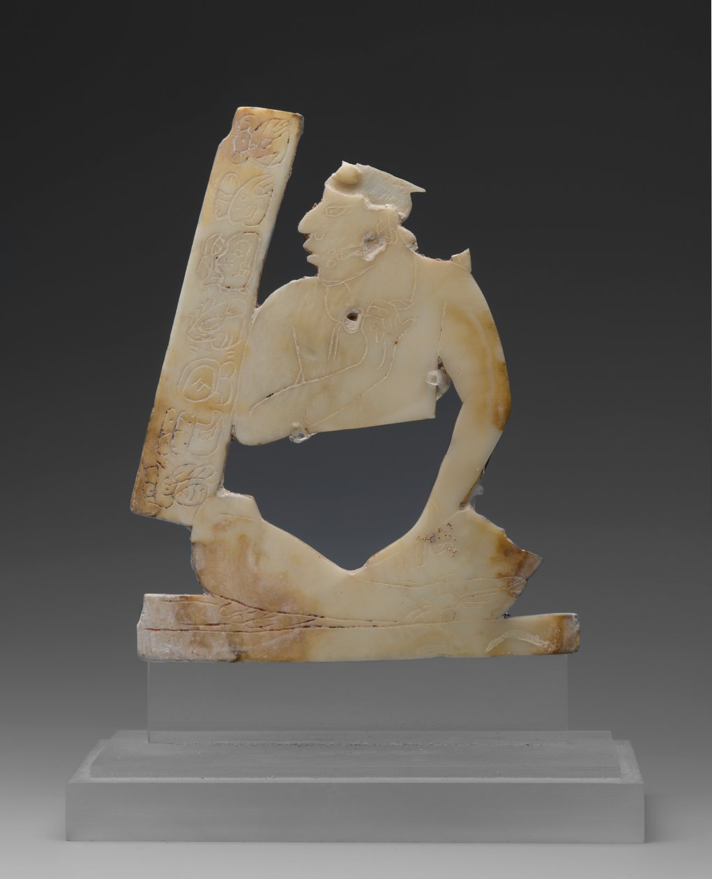 Figura seduta, c.550-850 da Mayan