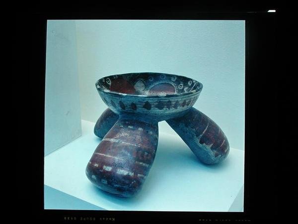Vaso a treppiede, 800-1200 (ceramica) da Mayan