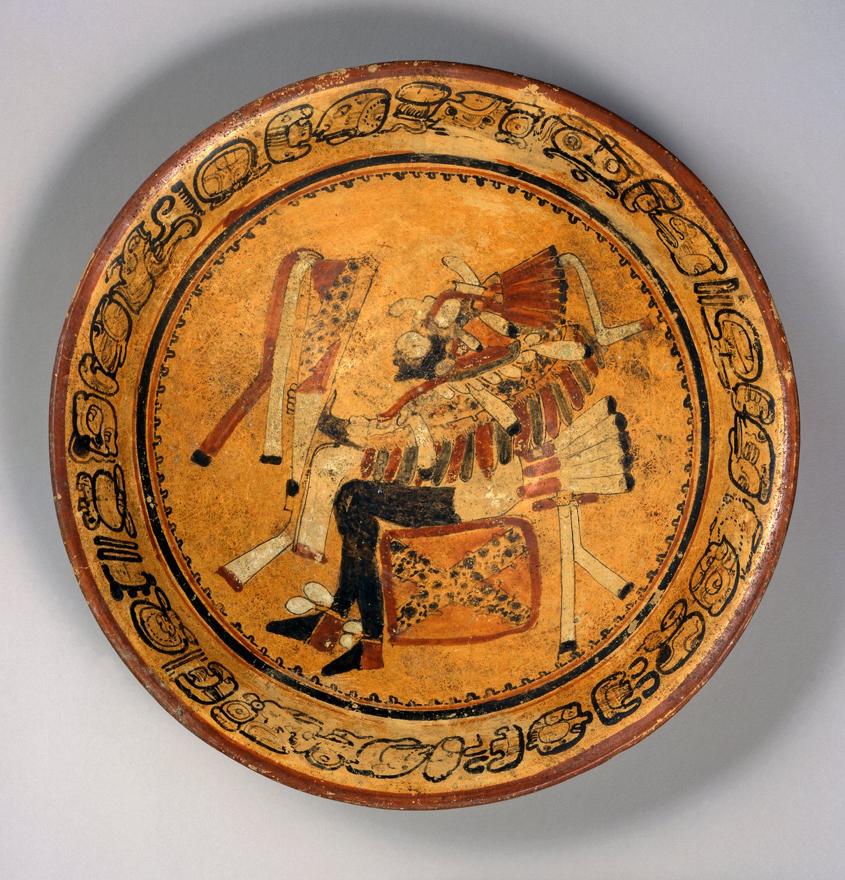 Ciotola a treppiede, c.550-700 da Mayan Mayan