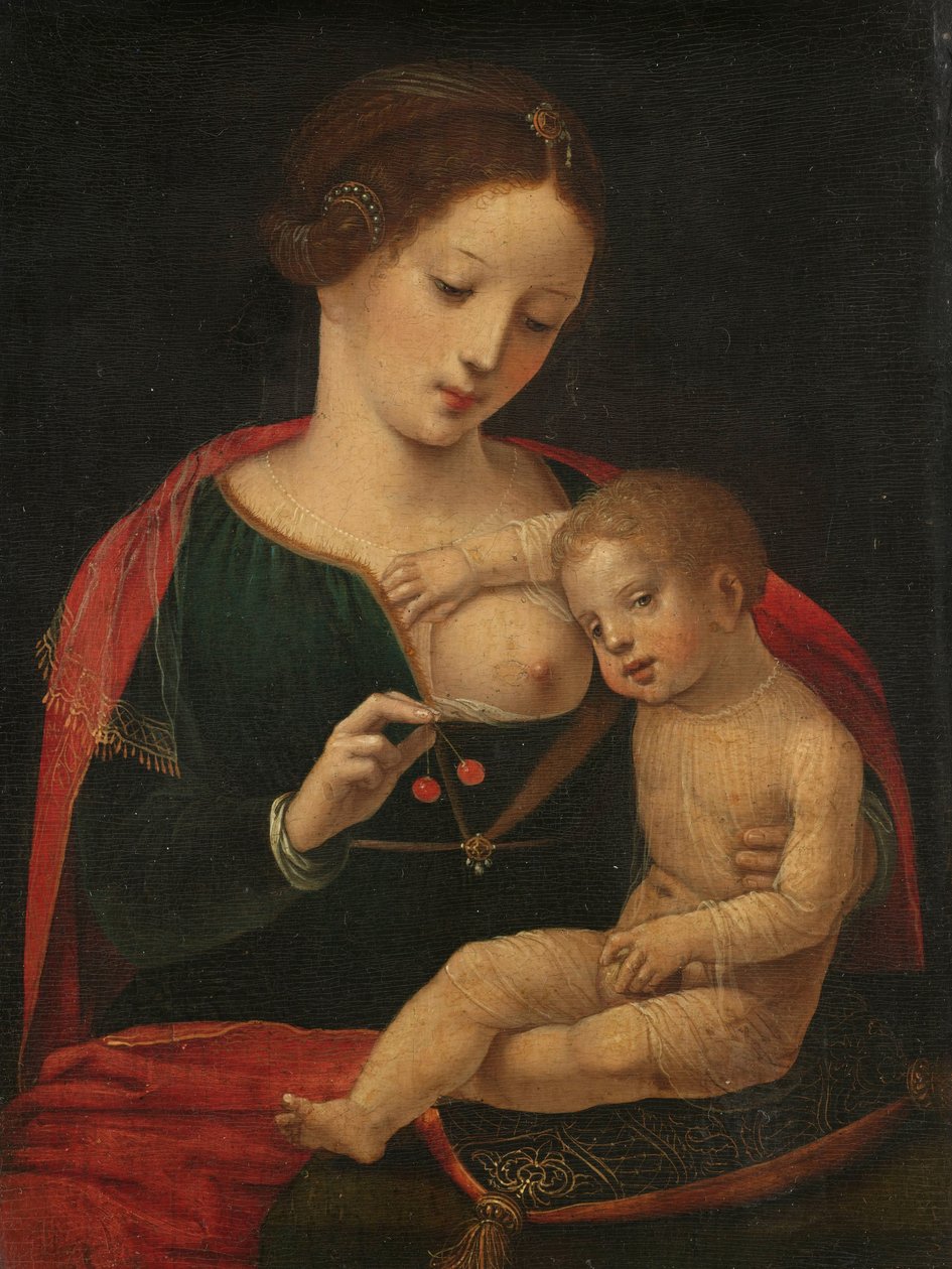 Vergine con Bambino da Meester van de Vrouwelijke Halffiguren