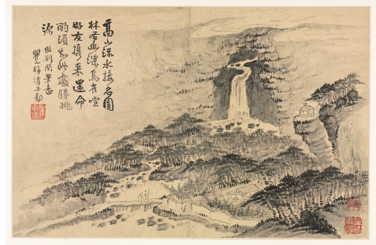 Paesaggi in Vari Stili dopo i Vecchi Maestri da Mei Qing