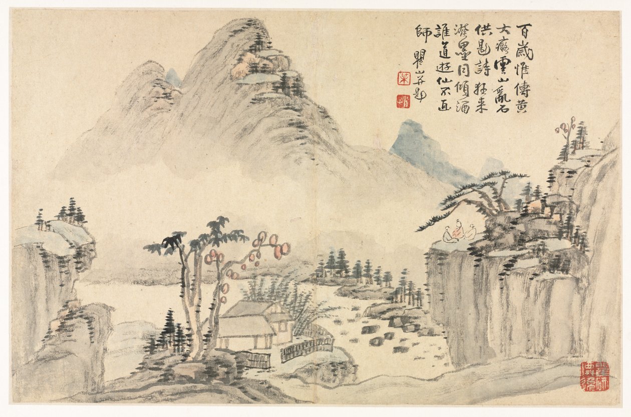 Paesaggi in Vari Stili dopo i Vecchi Maestri da Mei Qing