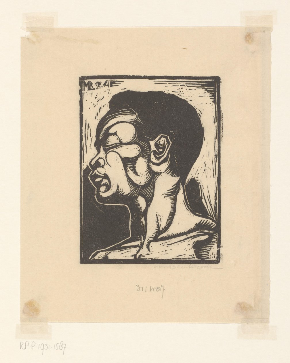 Uomo nero da Meijer Bleekrode (signed by artist)
