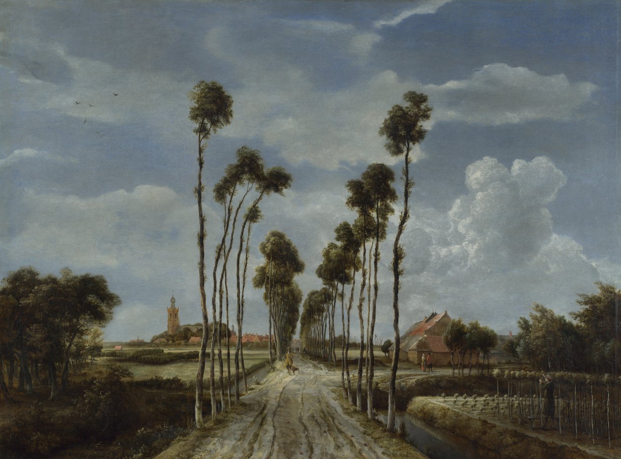 Viale di Middelharnis da Meindert Hobbema
