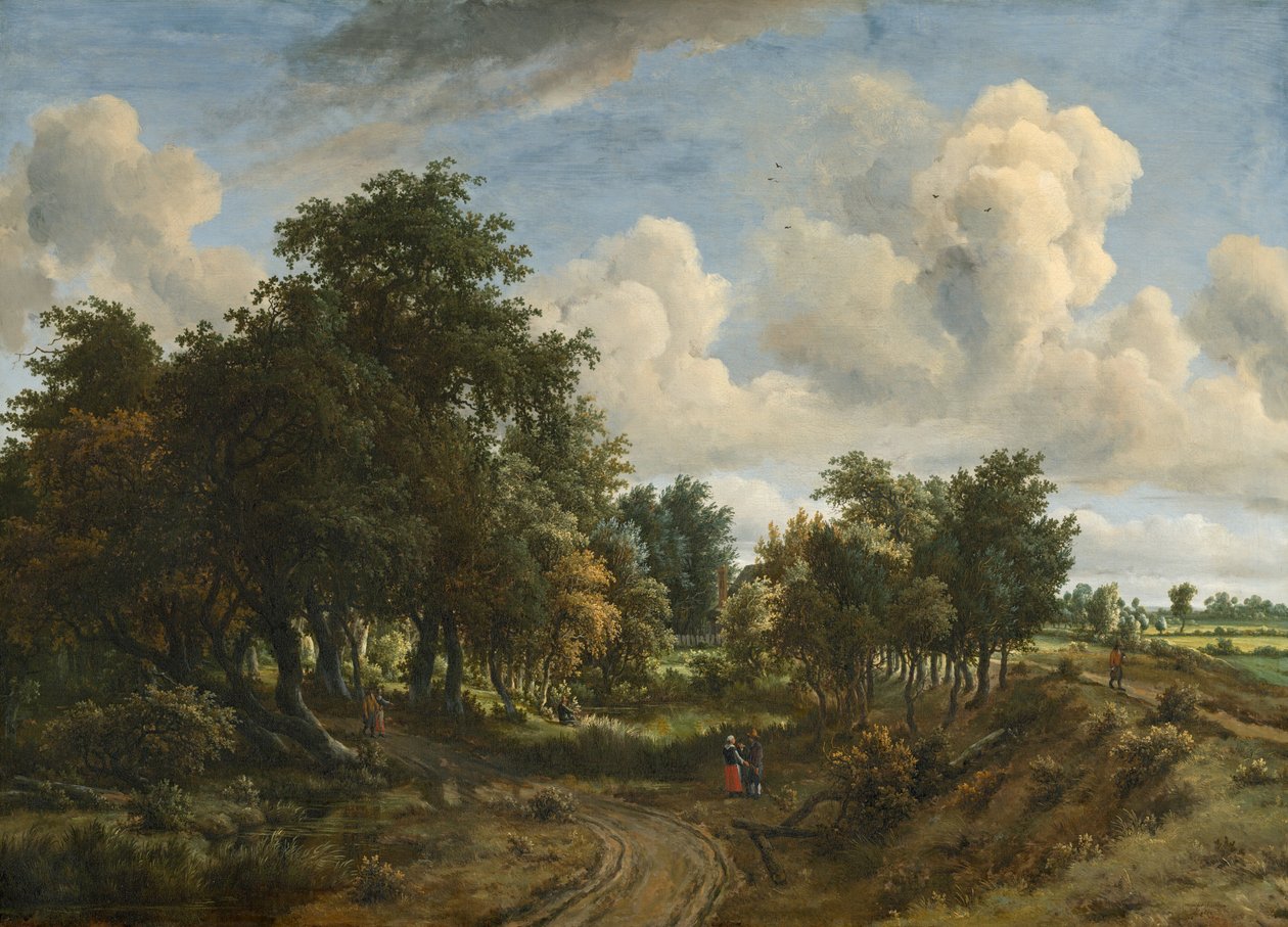 Paesaggio boscoso, 1663 da Meindert Hobbema