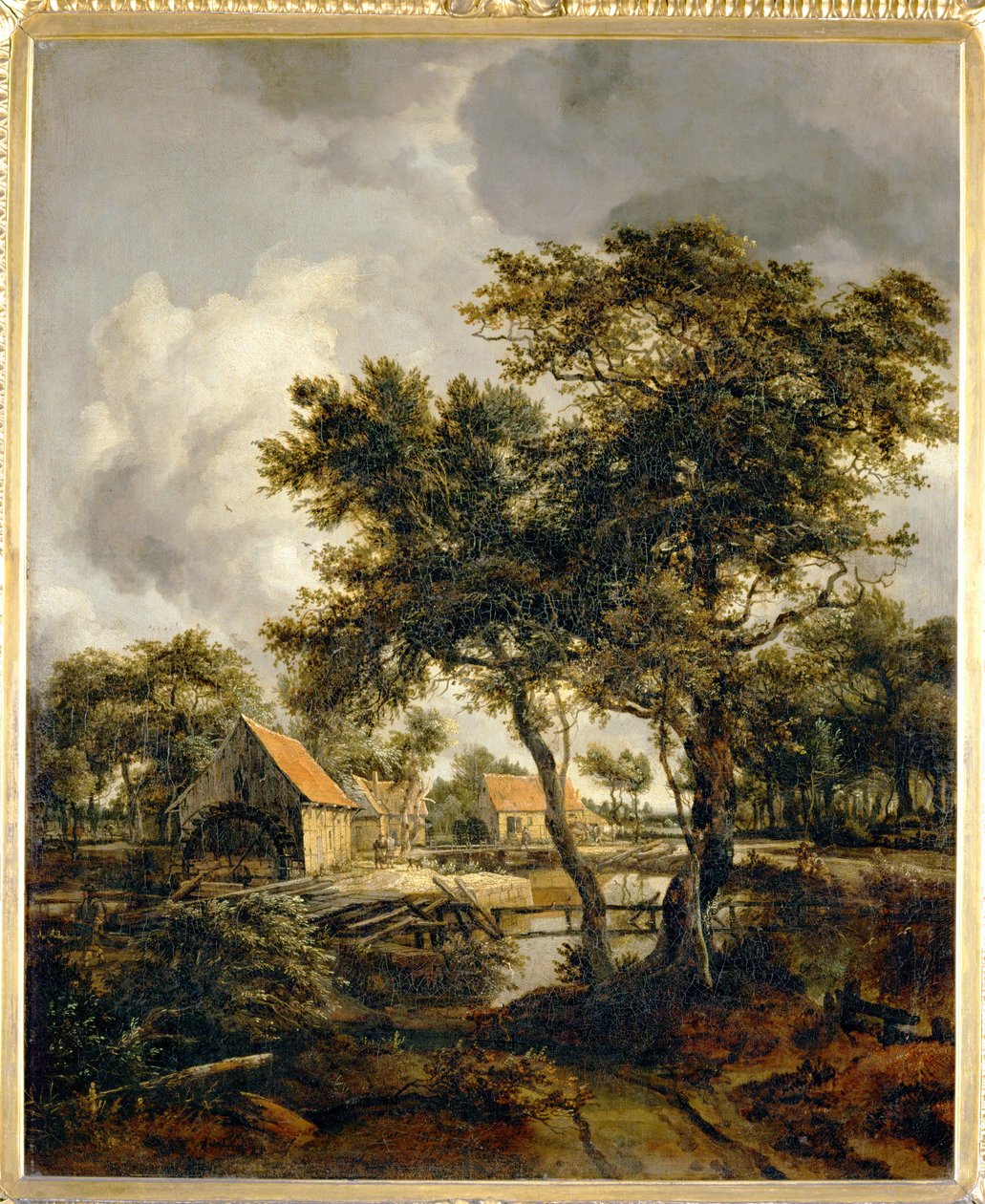 Le Moulin a eau - il mulino ad acqua ... da Meindert Hobbema