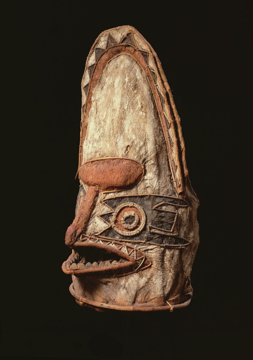 Maschera di uccello da Melanesian