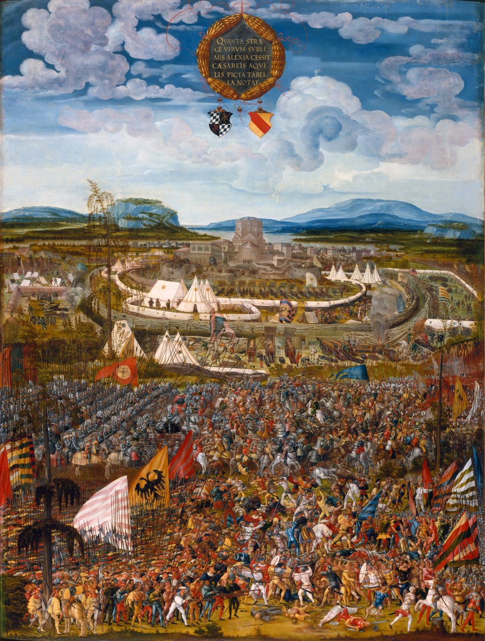 Assedio della città di Alesia da Melchior Feselen