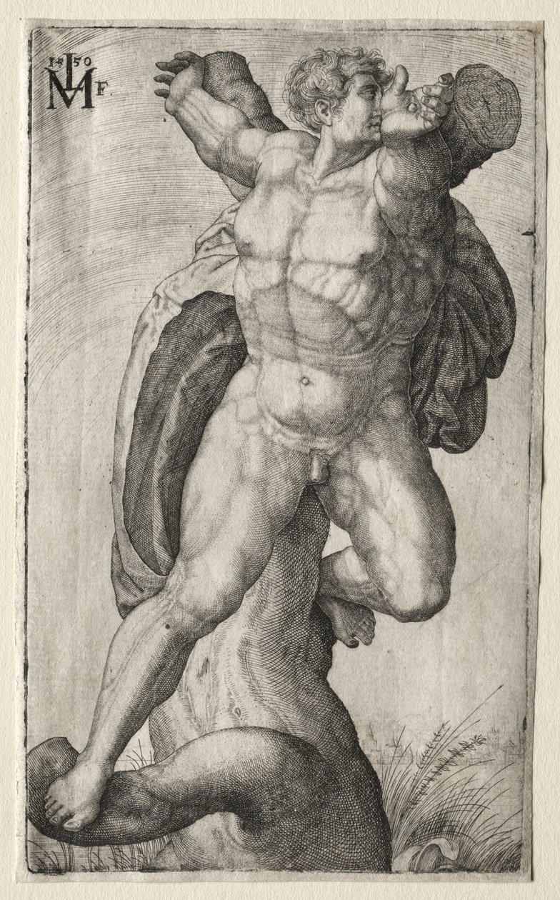 Uomo crocifisso da Melchior Lorck
