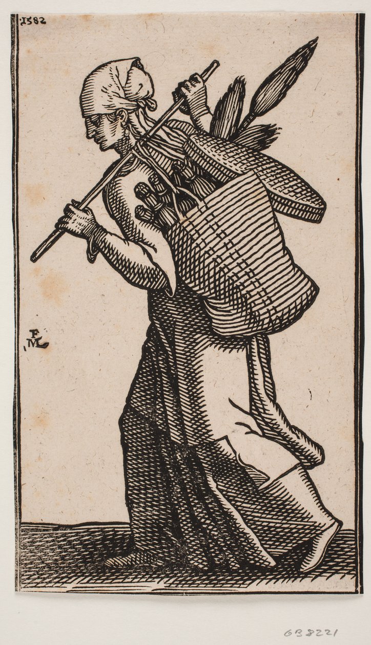 Venditore di scope da Melchior Lorck