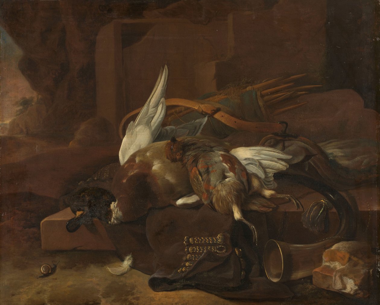 Il bottino di un cacciatore da Melchior d
