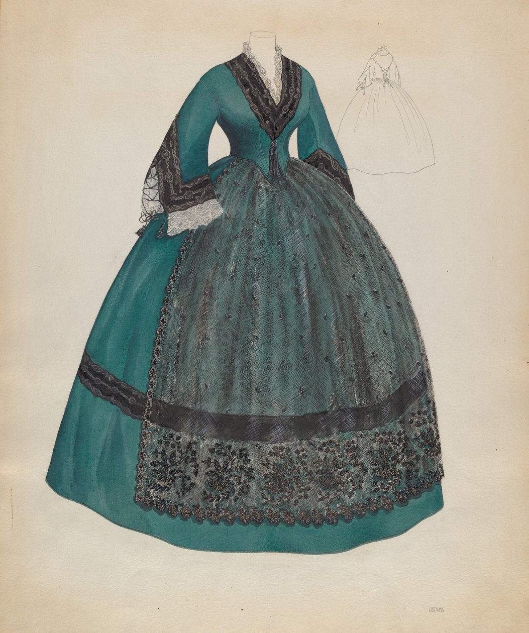 Abito, c. 1937 da Melita Hofmann