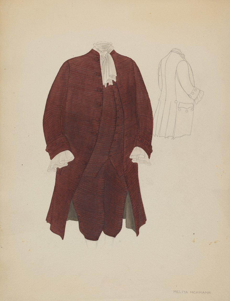 Abito da uomo, c. 1936 da Melita Hofmann