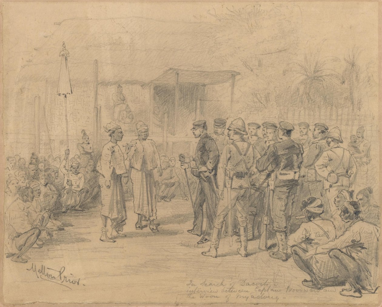 Alla ricerca di Dacoits, c.1885 da Melton Prior