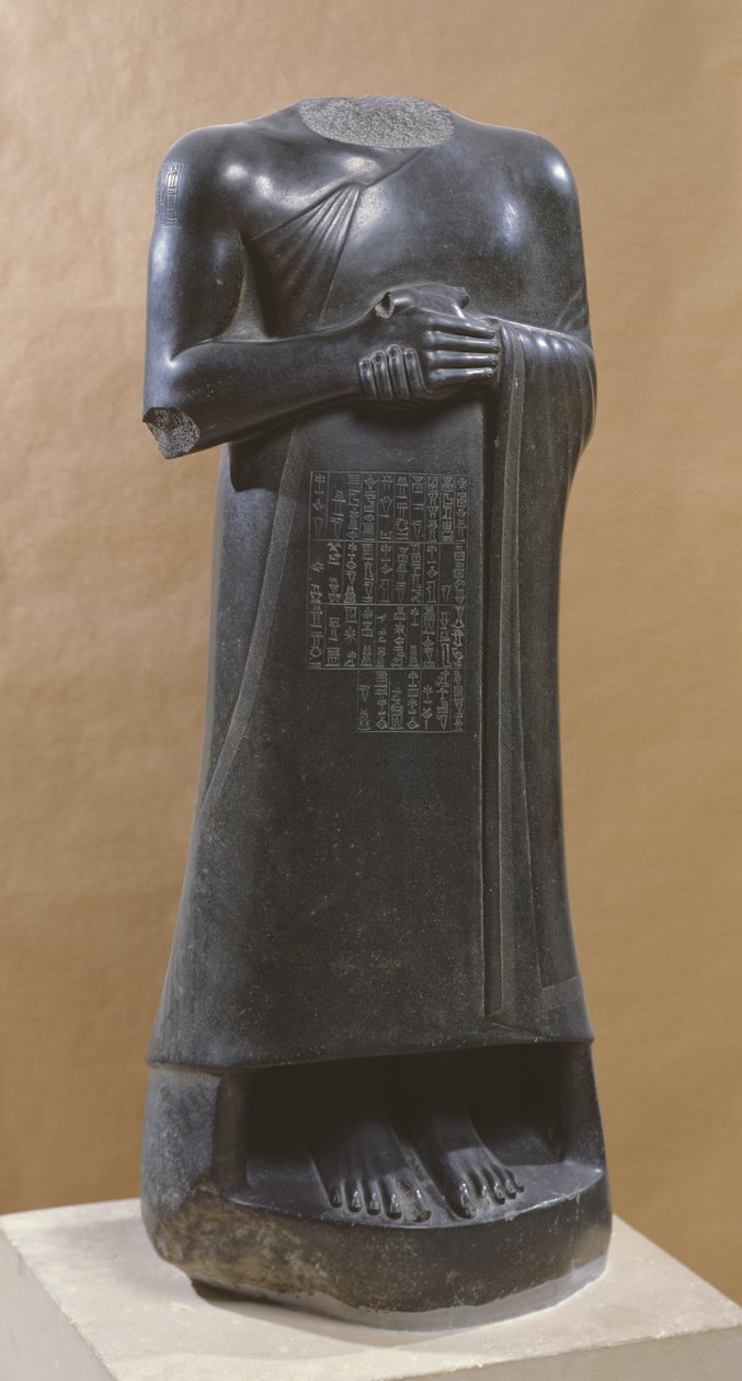 Gudea, Principe di Lagash, in piedi da Mesopotamian