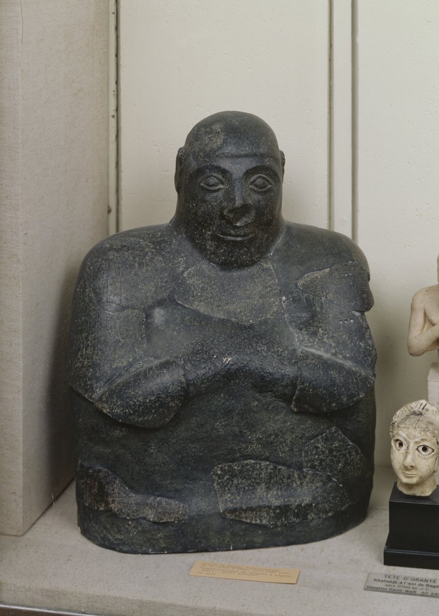 Busto di Lupad, un ufficiale della città di Umma da Mesopotamian