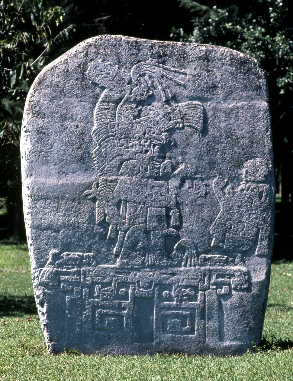 Stele, da El Meson, periodo Preclassico Tardo da Mexican School