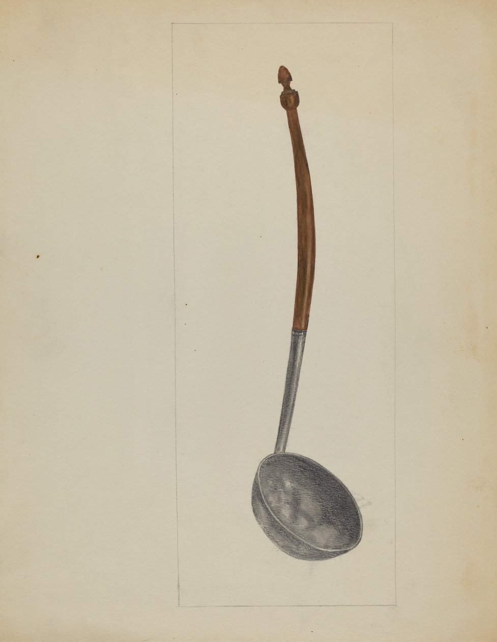 Mestolo di peltro, c. 1936 da Meyer Goldbaum