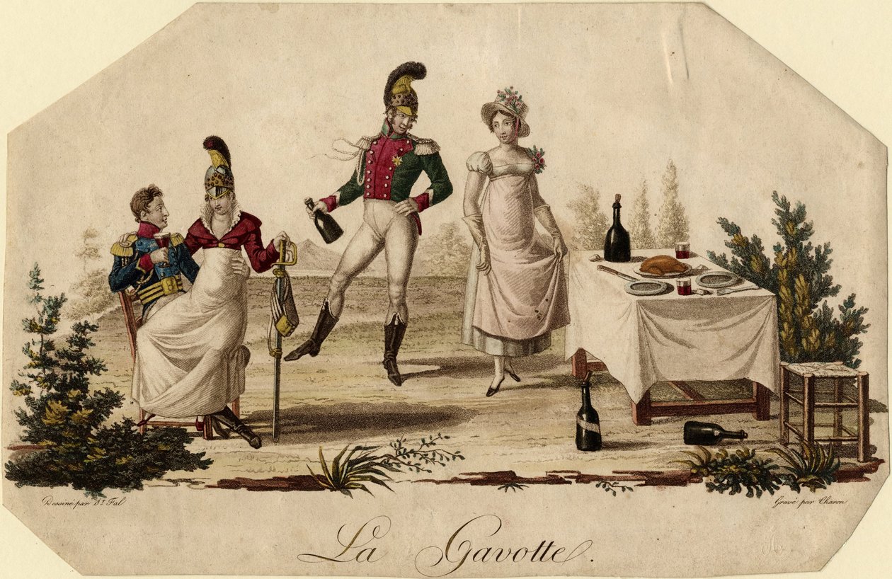 Gavotta, c. 1815 da Meynier Saint Fal