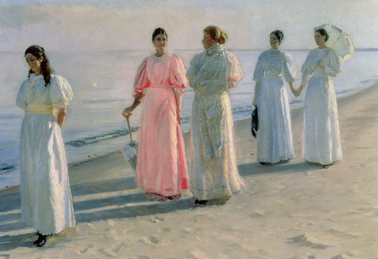 Passeggiata sulla spiaggia da Michael Peter Ancher