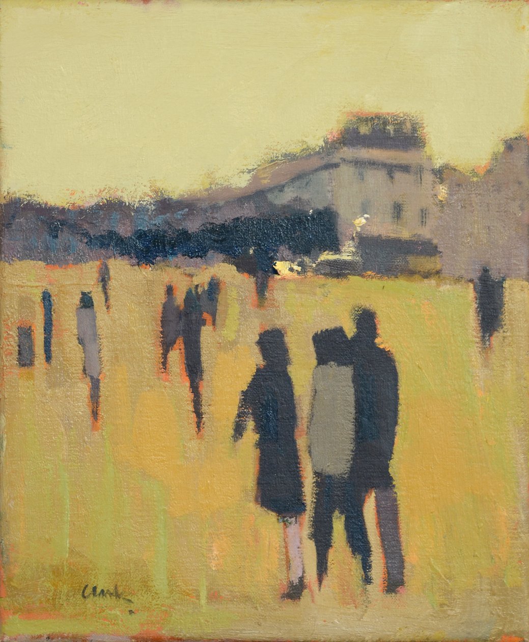 Amici, 2017 (olio su lino) da Michael G. Clark