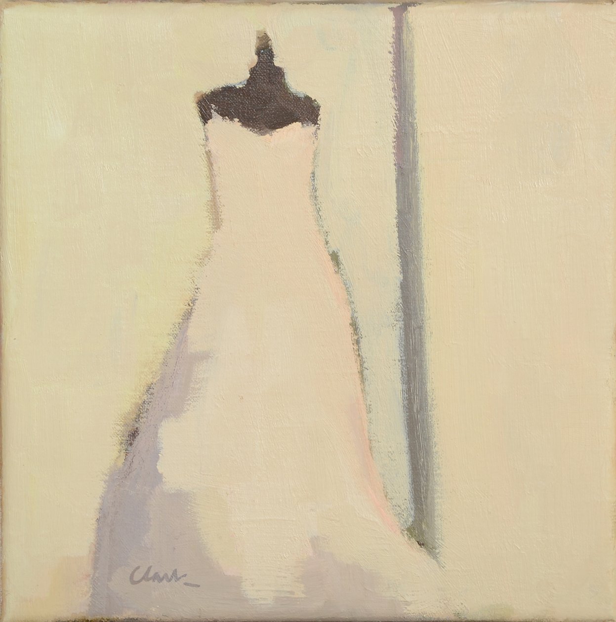 Abito da sposa, 2017 (olio su lino) da Michael G. Clark