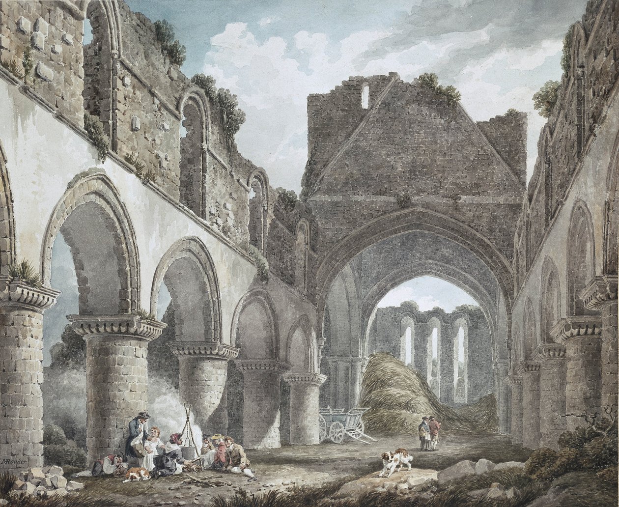 Abbazia di Buildwas, Shropshire, XVIII secolo da Michael Rooker