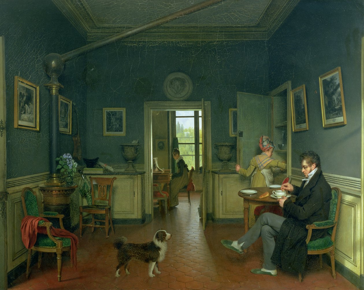 Interno di una sala da pranzo, 1816 da Michel Martin Drolling