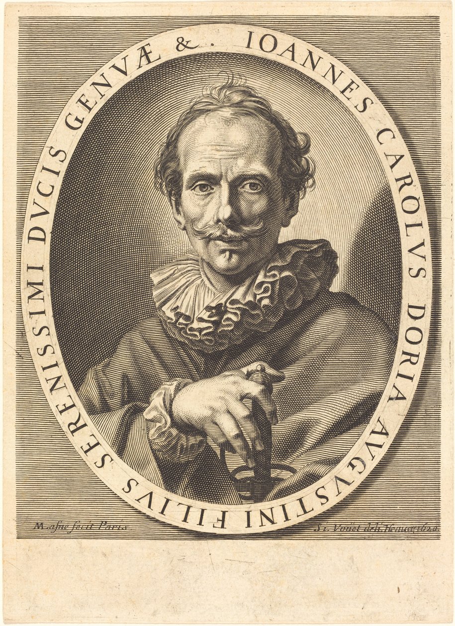 Jean Charles Doria da Michel Lasne after Simon Vouet