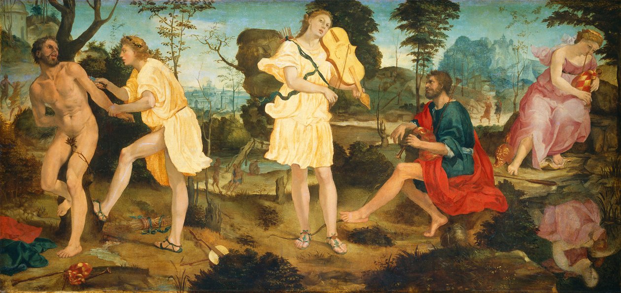 Apollo e Marsia, c.1540 da Michelangelo Anselmi
