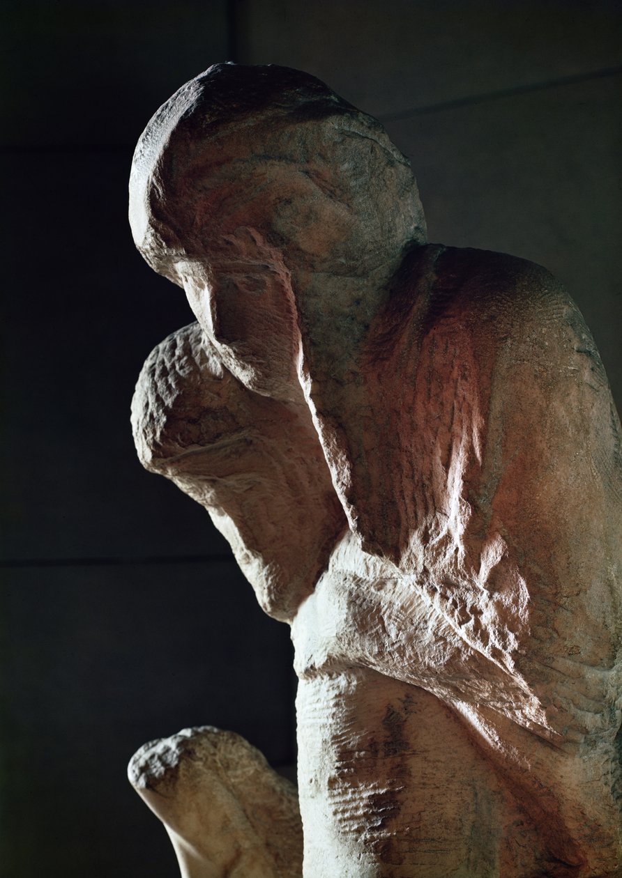 Pietà conosciuta come Rondanini (dettaglio) da Michelangelo Buonarroti