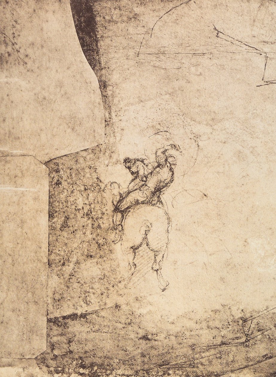 Studio di un cavaliere da Michelangelo Buonarroti