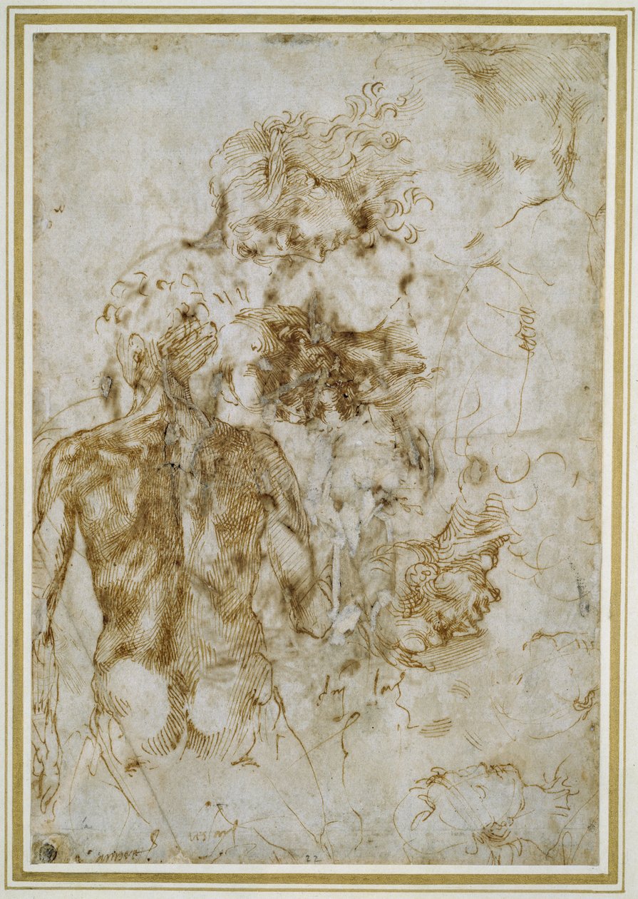 Vari Studi di Figure da Michelangelo Buonarroti