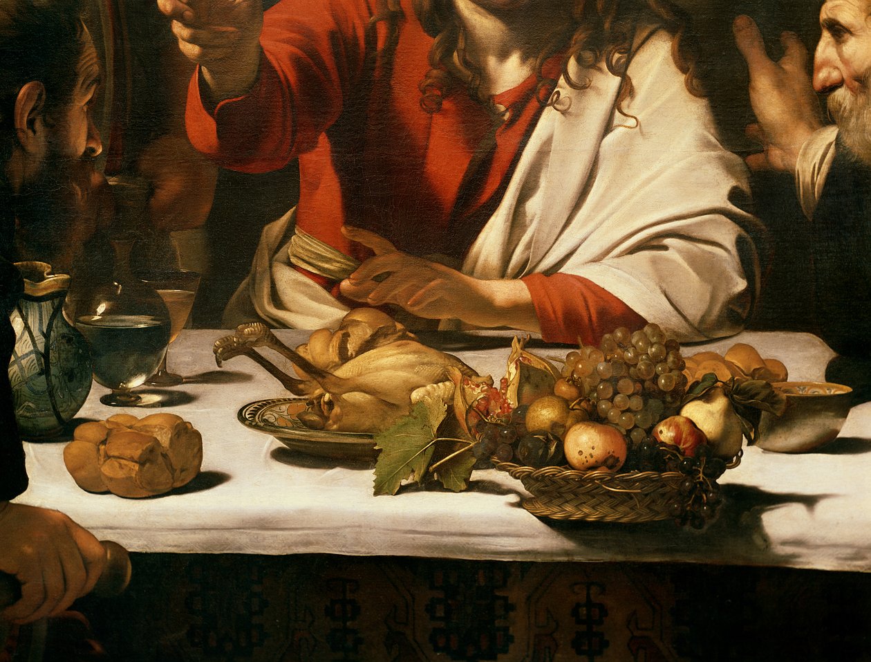 La Cena in Emmaus, 1601 (dettaglio) da Michelangelo Merisi Caravaggio