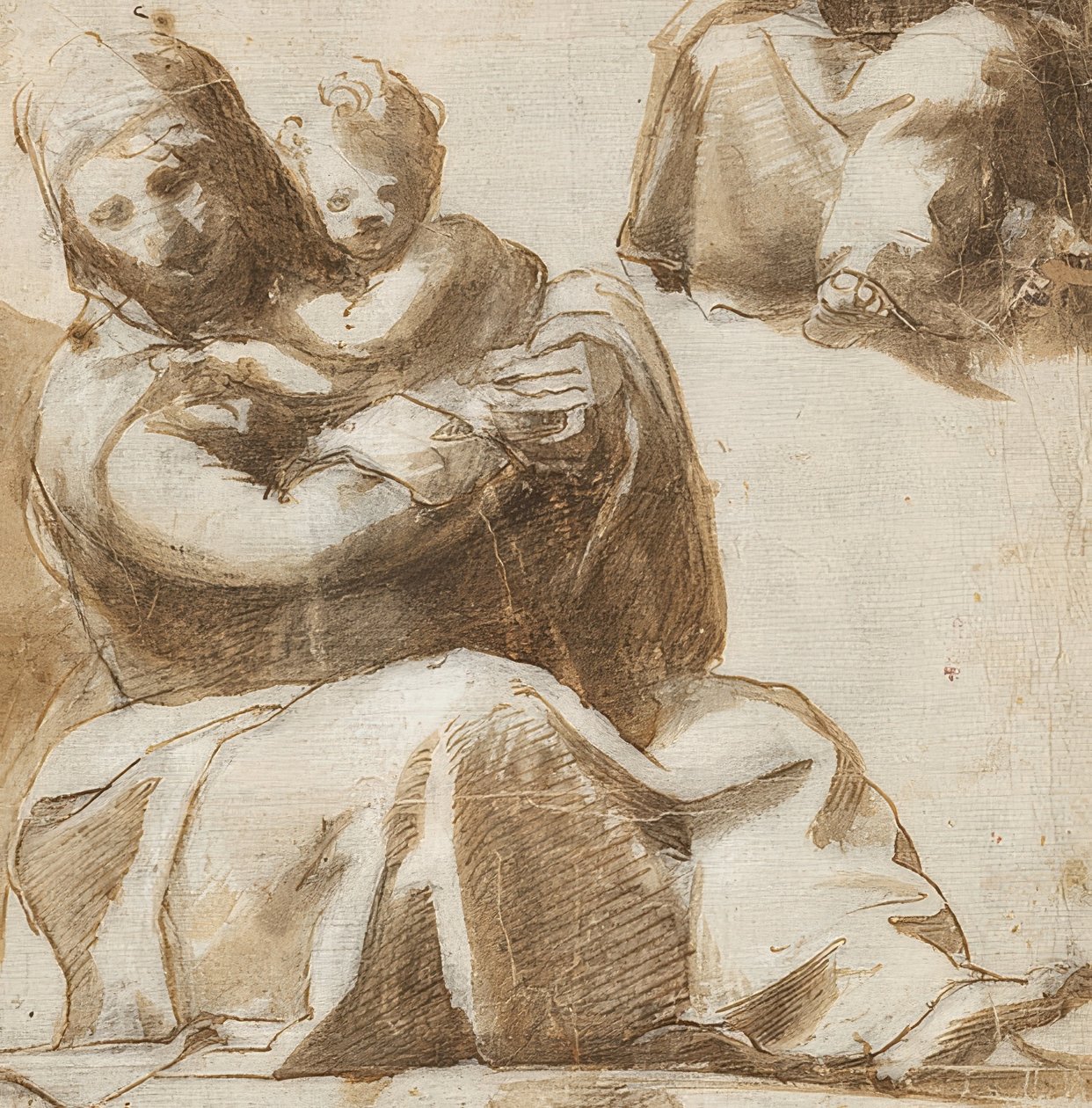 Madonna seduta con bambino da Michelangelo Anselmi