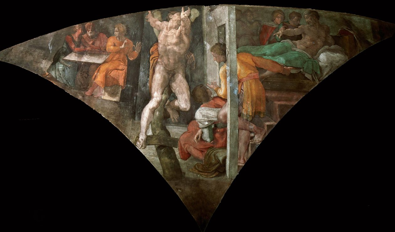 Punizione di Aman da Michelangelo Buonarroti
