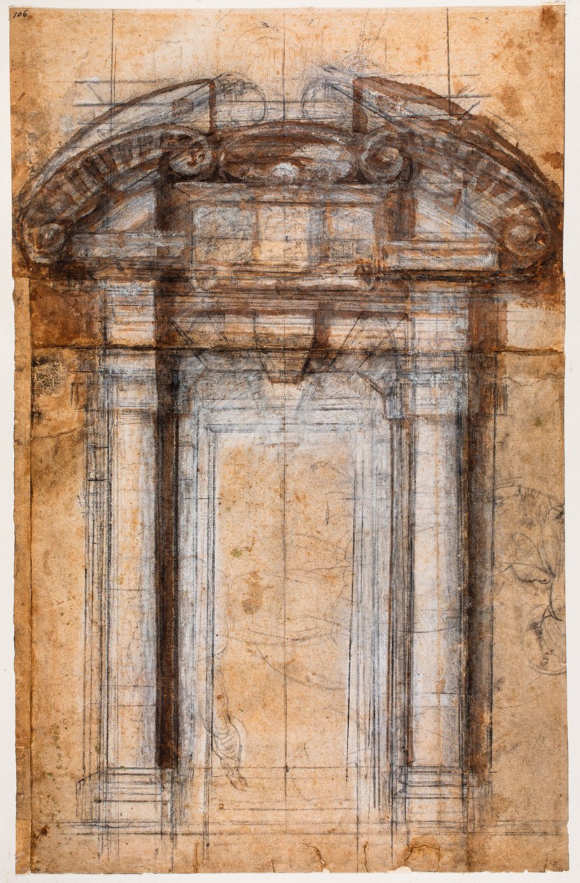 Studio per Porta Pia da Michelangelo Buonarroti