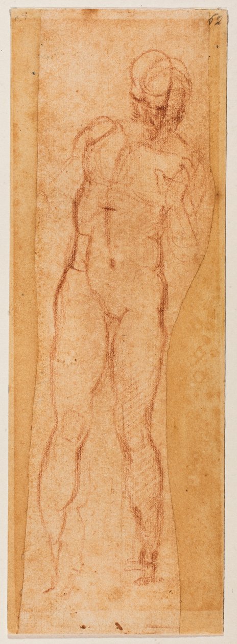 Studio per una figura virile da Michelangelo Buonarroti