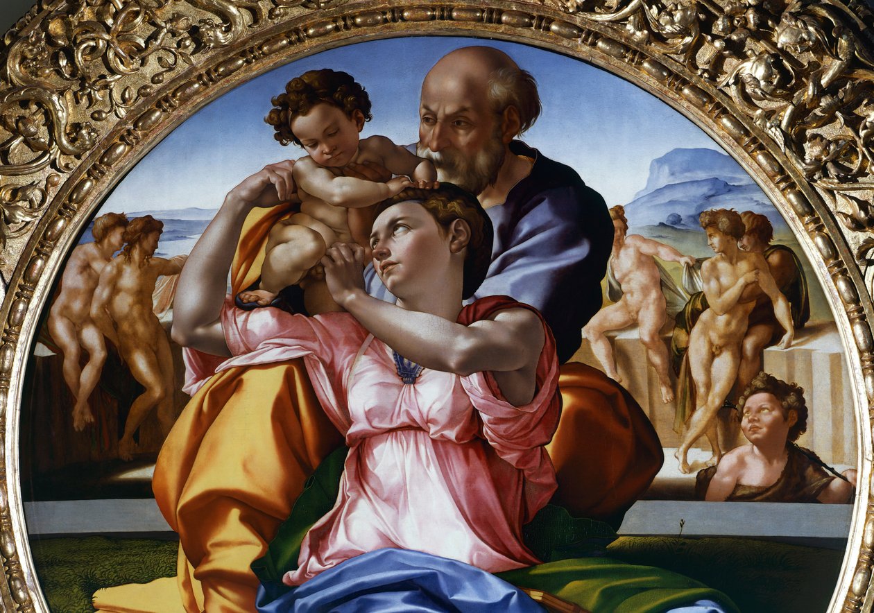 La Sacra Famiglia o Tondo Doni da Michelangelo Buonarroti