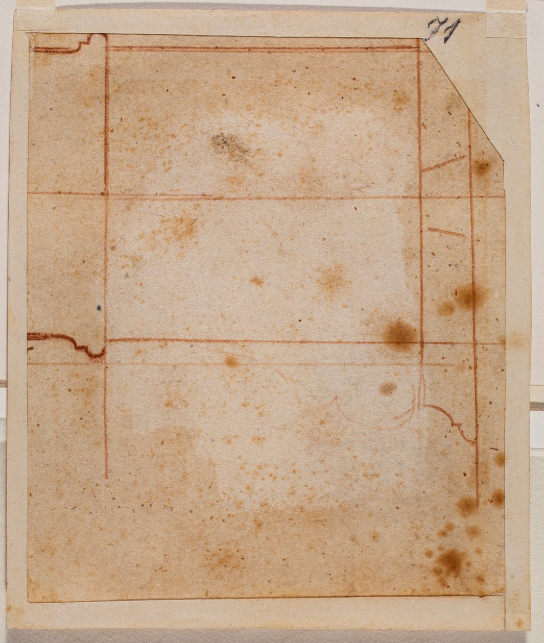 Sezione verticale del capitello da Michelangelo Buonarroti