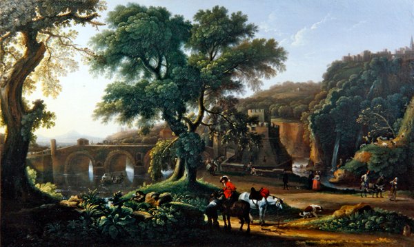 Paesaggio con figure da Michelangelo Cerquozzi