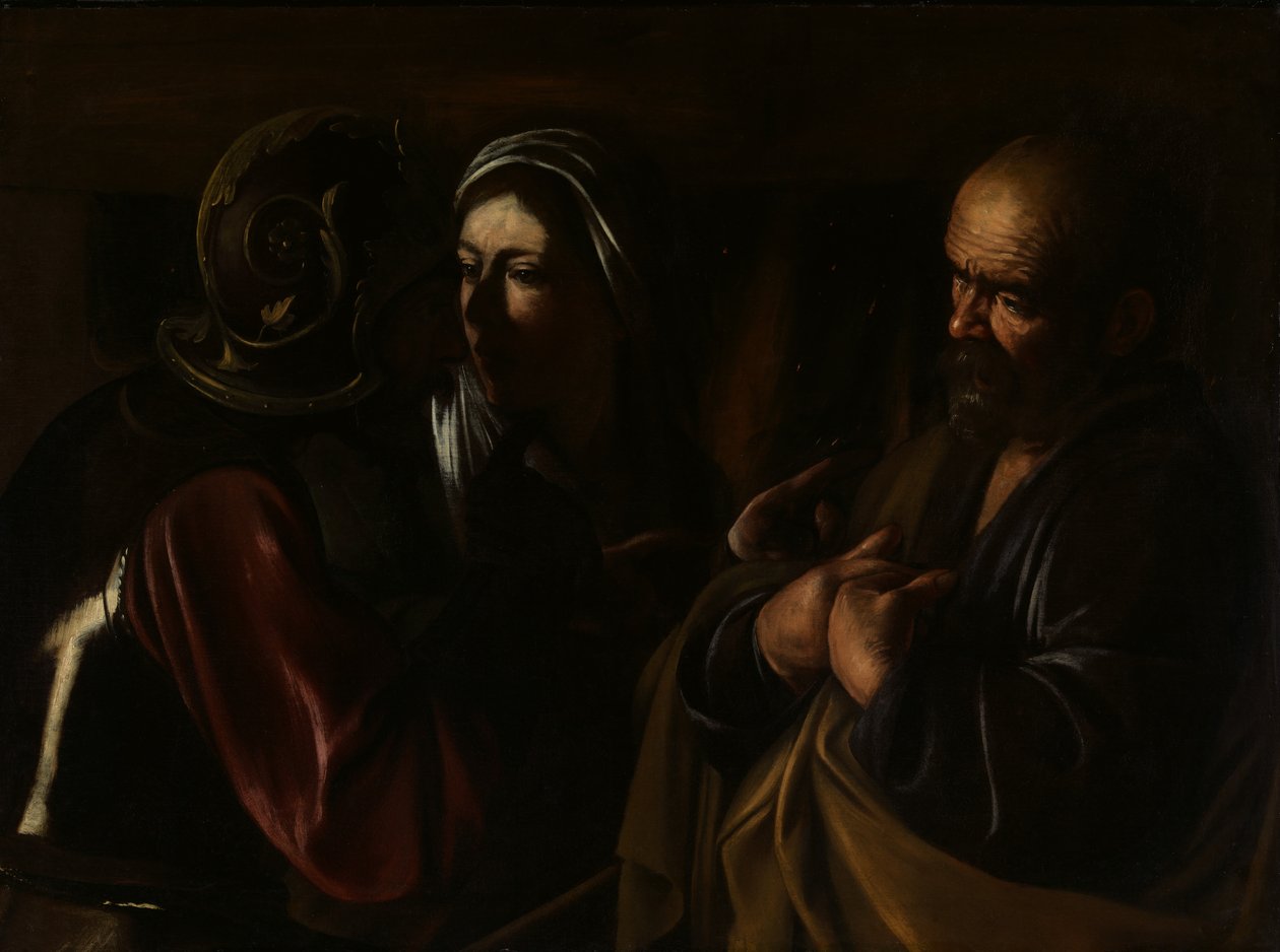 Il rinnegamento di San Pietro, 1610 da Michelangelo Merisi Caravaggio