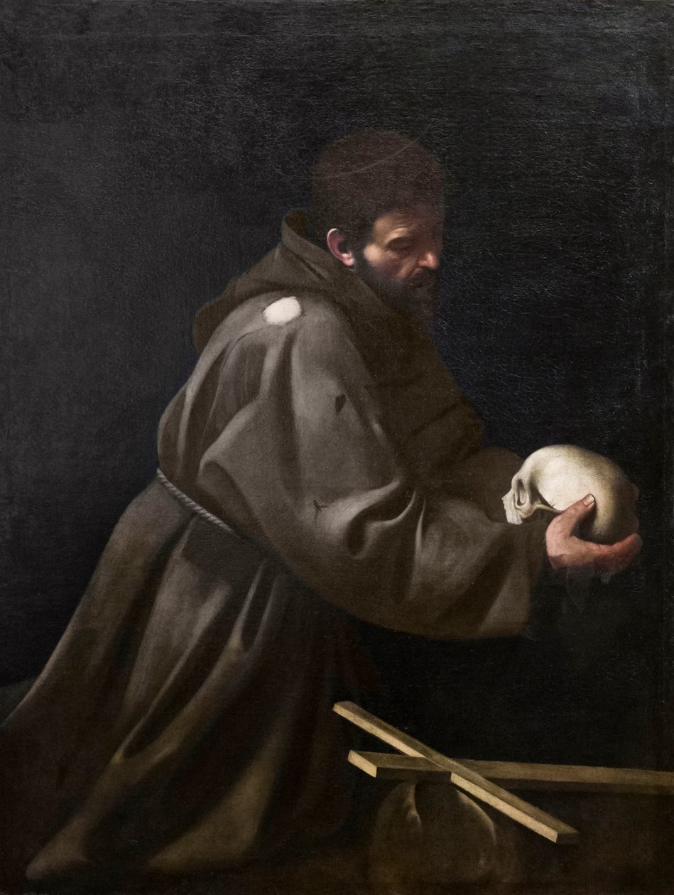 San Francesco in meditazione da Michelangelo Merisi da Caravaggio