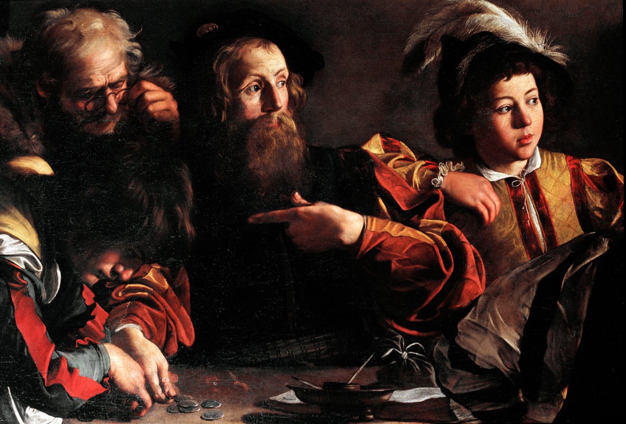La vocazione di San Matteo da Michelangelo Merisi da Caravaggio