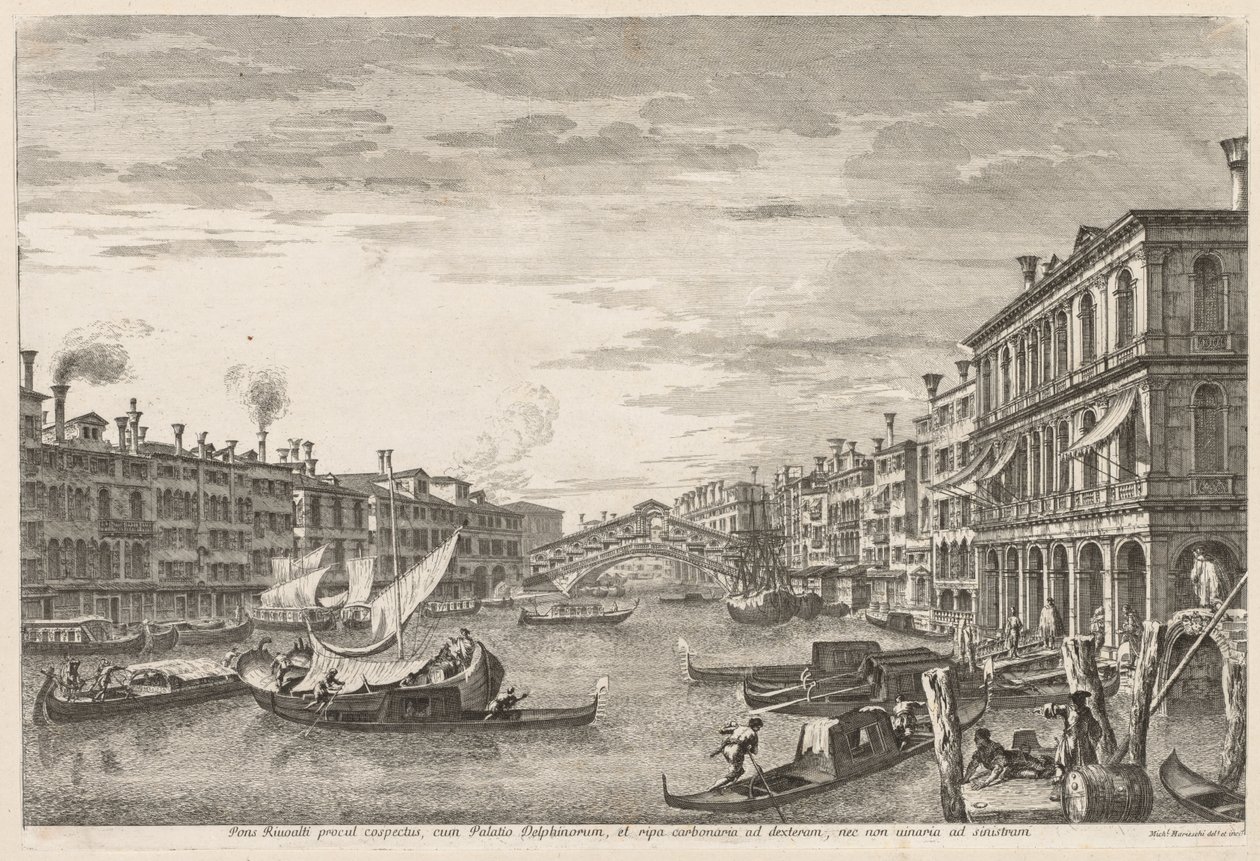 Vedute di Venezia: Rialto, 1741 da Michele Marieschi