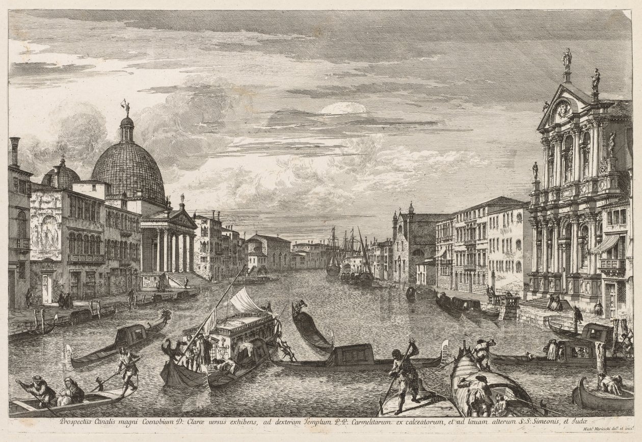 Vedute di Venezia: Santa Chiara, 1741 da Michele Marieschi