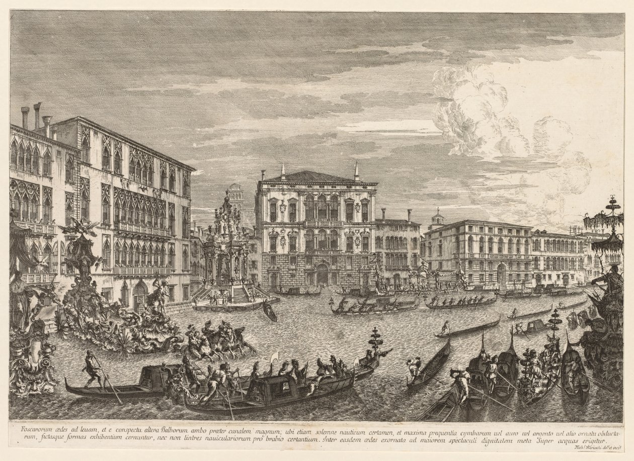 Vedute di Venezia: La Regata da Michele Marieschi