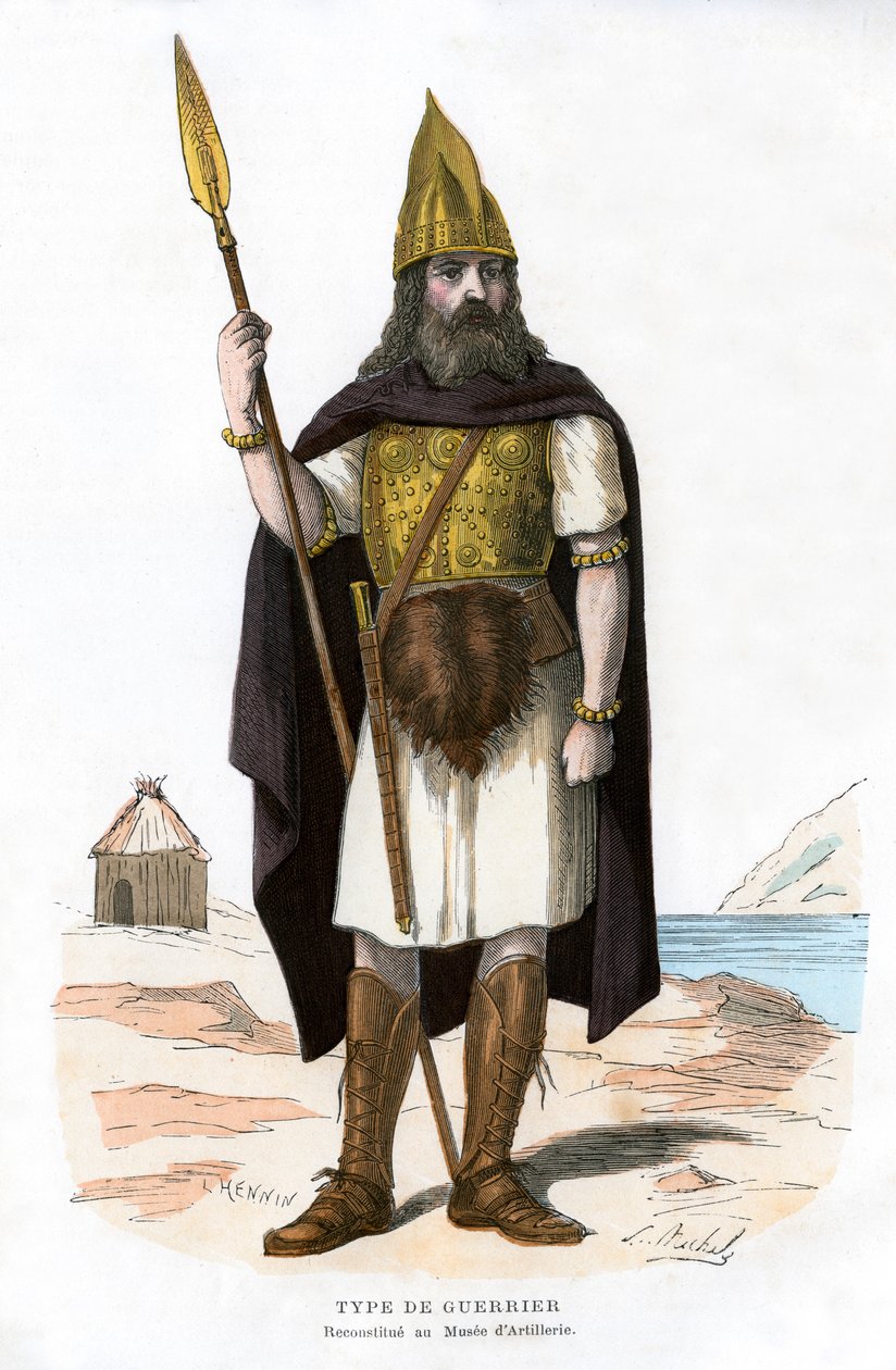 Guerriero, forse gallico o franco, 1882-1884 da Michelz